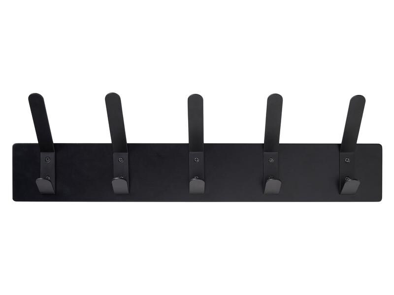 Schou Garderobenleiste 5 Haken, Schwarz