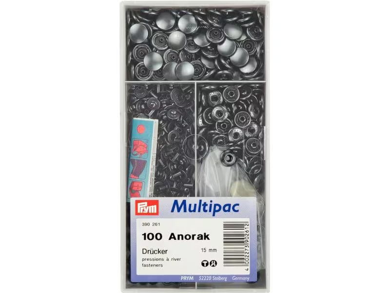 Prym Druckknöpfe Anorak Altkupfer, 15 mm