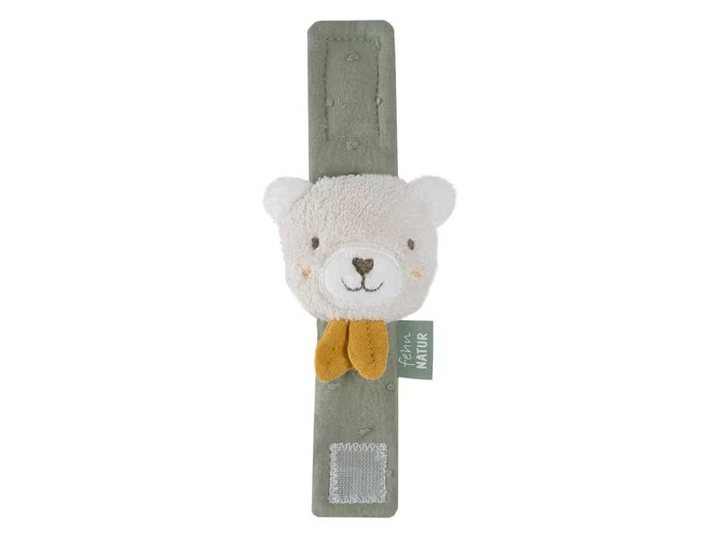 fehn Rassel Armband Natur Bär