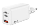 onit USB-Wandladegerät Trial QC4+ 65 W GaN Weiss