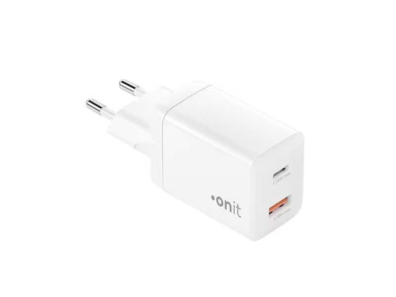 onit USB-Wandladegerät PD25W + QC3.0 Weiss
