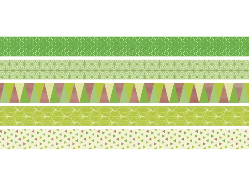 Heyda Washi Tape Triangle Lime Grün
