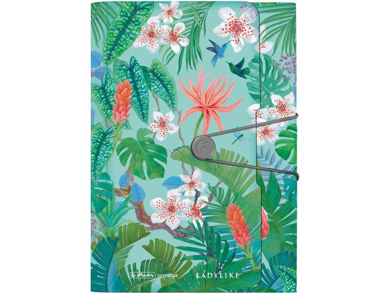 Herlitz Fächermappe Ladylike Jungle A4, 12 dehnbare Fächer