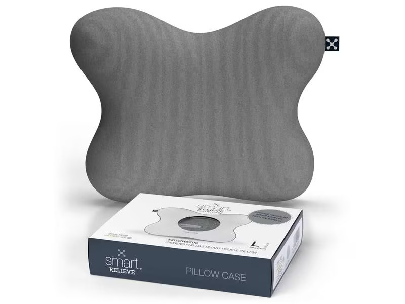 Smartsleep Kopfkissenbezug Relieve L 54 x 43 x 13.5 cm, Grau