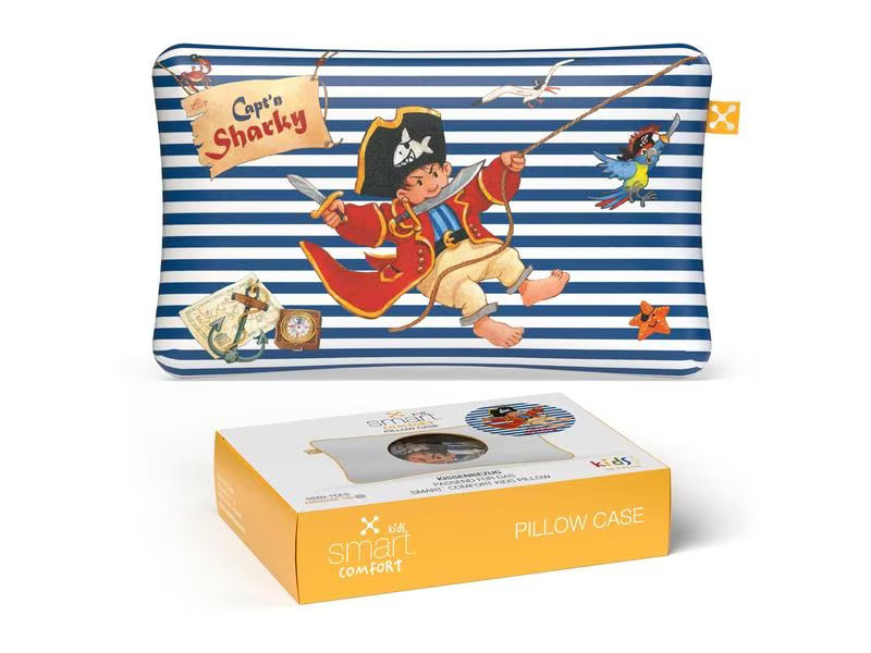 Smartsleep Kinder Kopfkissenbezug Comfort Capt'n Sharky 50 x 32 cm