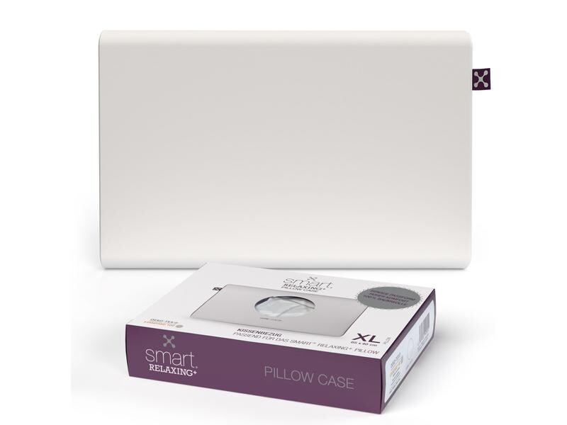Smartsleep Kopfkissenbezug Relaxing + XL 60 x 40 x 7 cm, Weiss