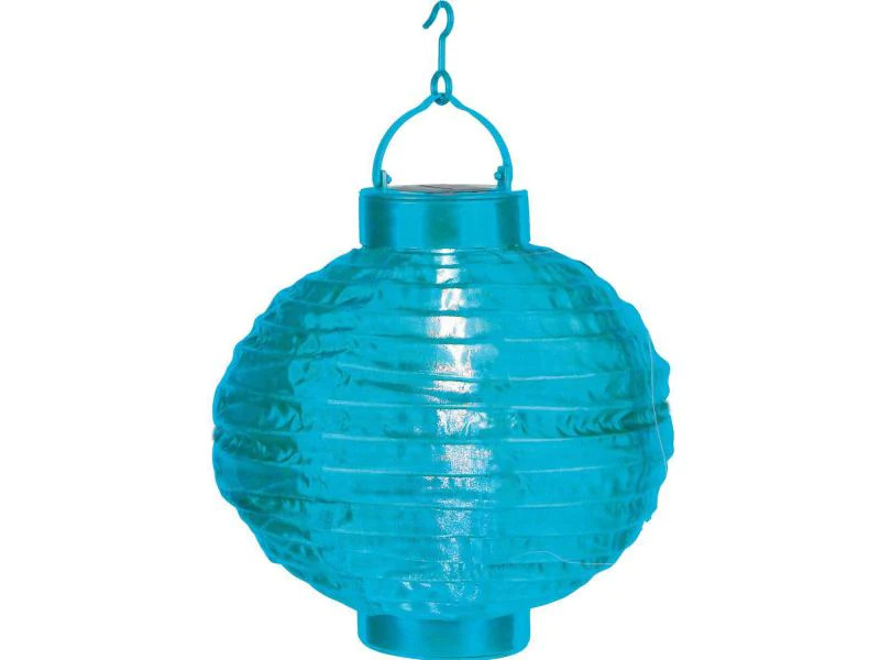 Star Trading Lampion Solar Festival 22 cm, Blau