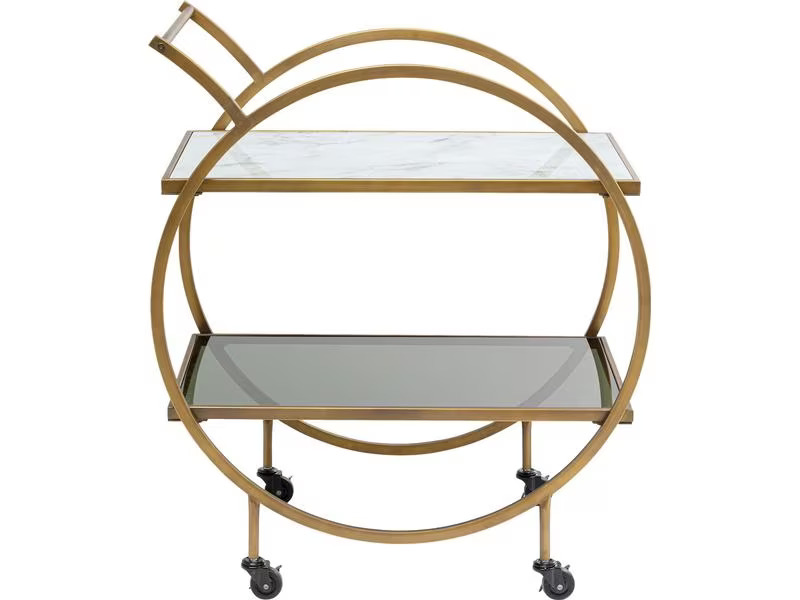 Kare Bartrolley Loft 85 x 74 cm, Messing