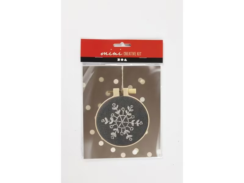 Creativ Company Bastelset Sticken Schneeflocke