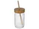 FURBER Trinkglas mit Strohhalm 500 ml, 1 Stück