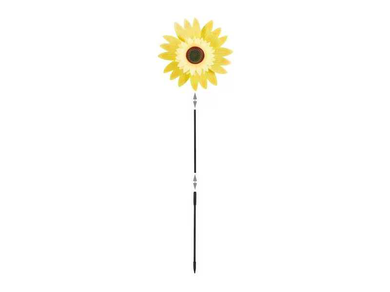 relaxdays Windrad Sonnenblume 70 cm