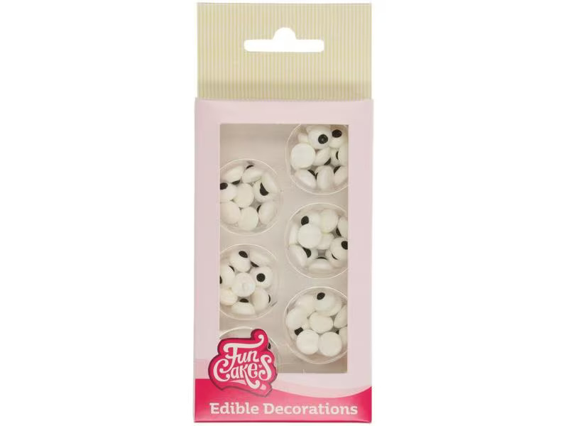 Funcakes Zuckerdekore FunCakes Zuckeraugen Rund 64 Stück