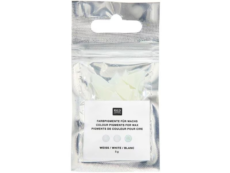 Rico Design Wachsfarben Kerzenfarbe 5 g, Weiss