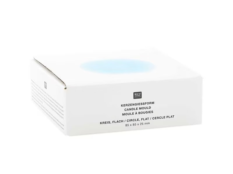 Rico Design Kerzengiessform Kreis flach, 100 x 103 x 30 mm