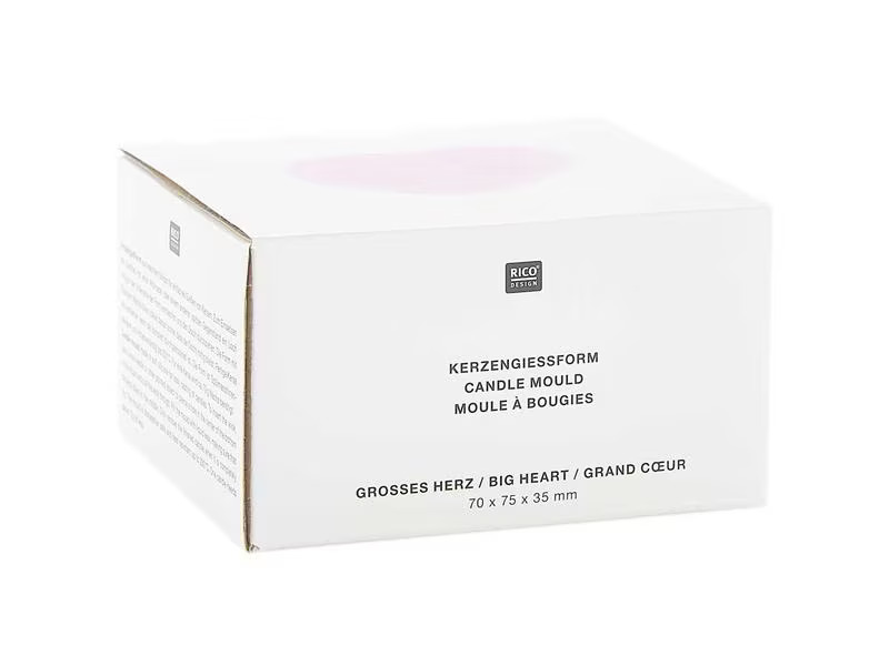 Rico Design Kerzengiessform Grosses Herz 86 x 78 x 43 mm