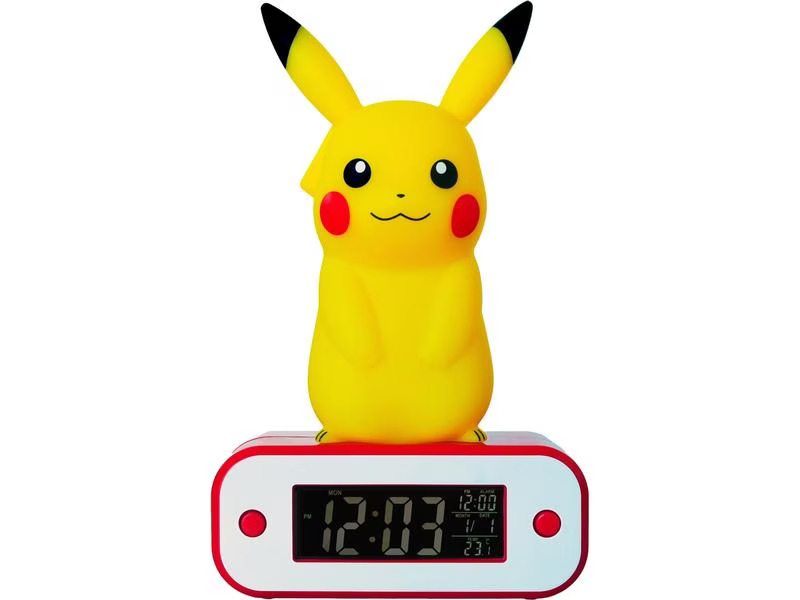 Teknofun Wecker Pikachu mit LED-Lampe