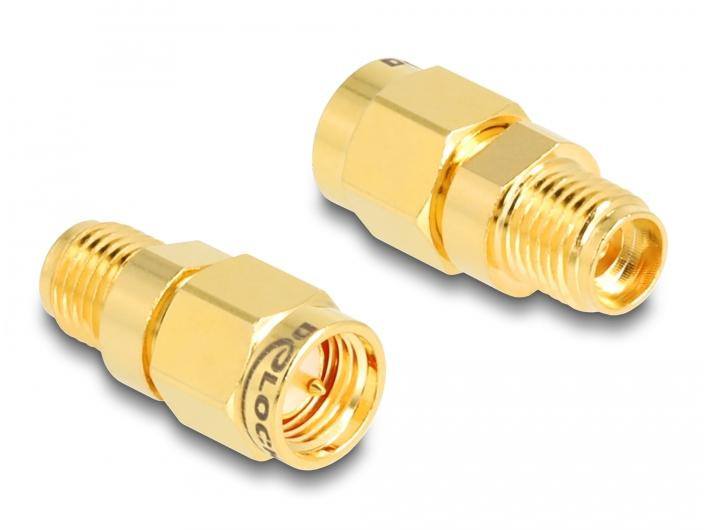 Delock Antennenadapter C6801, SMA Stecker (m) - SMA Buchse (f)