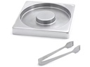 Swissmar Zuckerumrander &amp; Zange 1 Stück, Silber