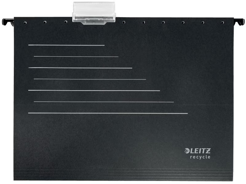 Leitz Hängeregister ALPHA Recycle Schwarz, 10 Stück