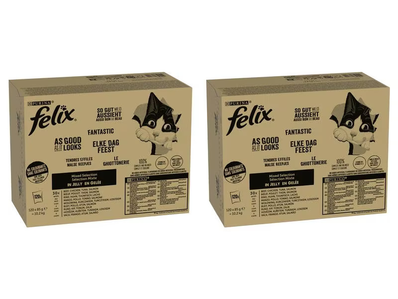 Felix Nassfutter AGAIL Mixed Selection, 2 x 120 x 85 g