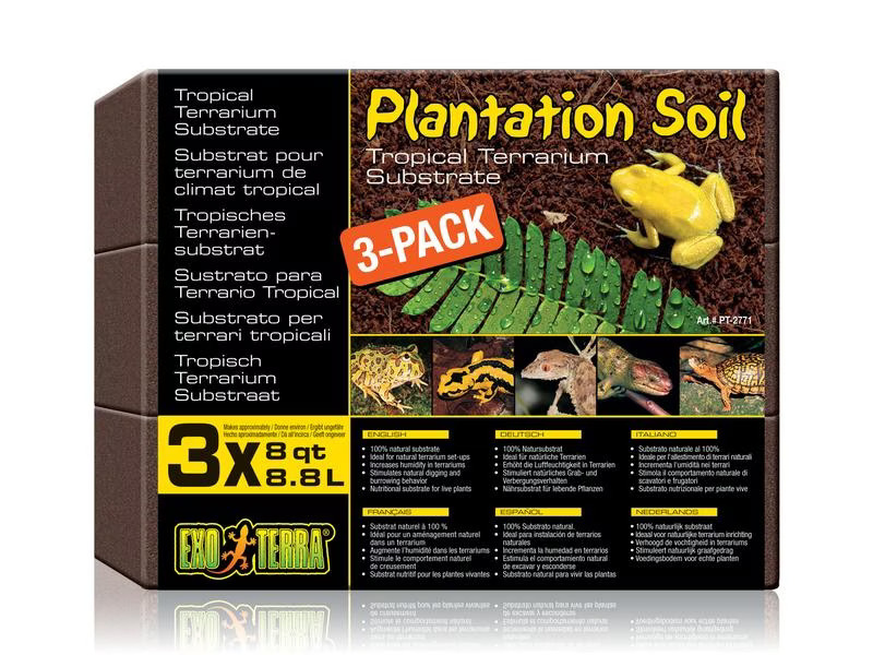 Exo Terra Bodensubstrat Plantation Soil – Brick, 8.8 l