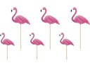 Partydeco Kuchen-Topper Aloha Flamingos 1 Stück, Pink