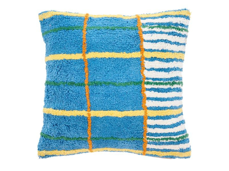 Villa Collection Kissen Styles 45 x 45 cm, Blau/Mehrfarbig