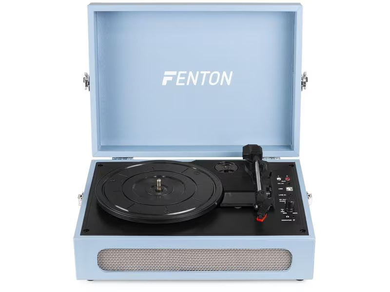 Fenton Plattenspieler mit Bluetooth RP118E Blau