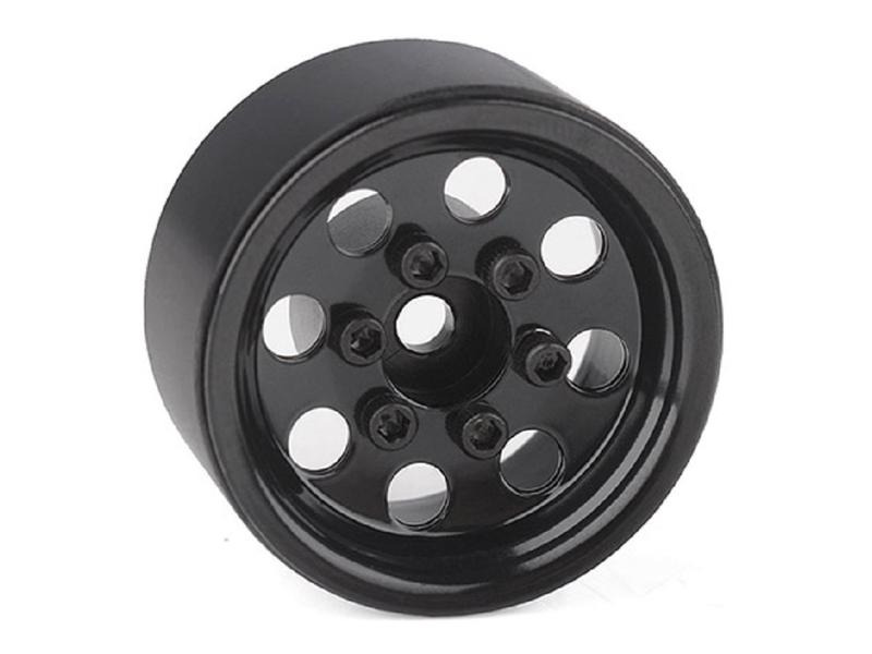 RC4WD Felgen Stamped Steel 1.0 Pro8 Beadlock Schwarz, 4 Stück