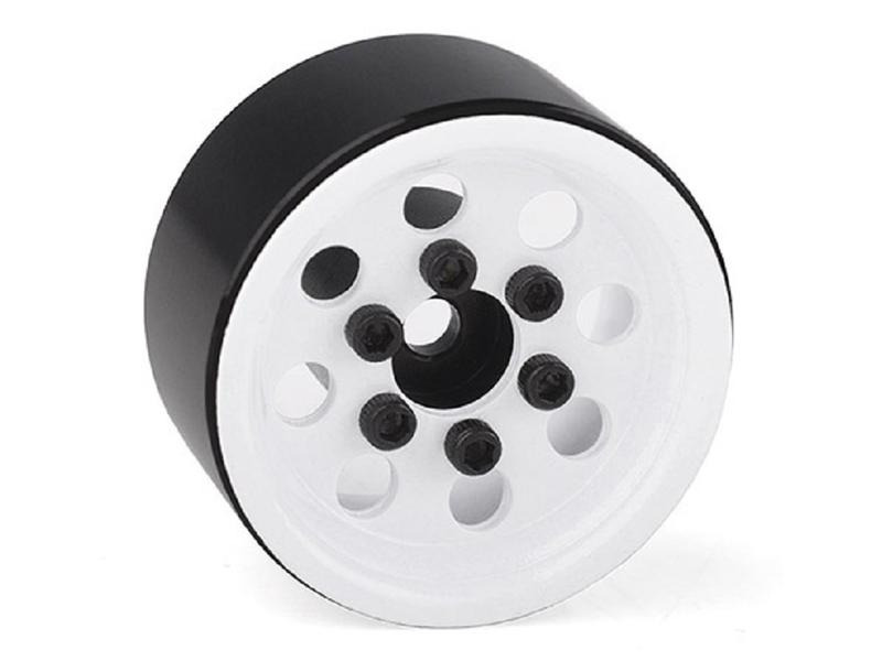 RC4WD Felgen Stamped Steel 1.0 Pro8 Beadlock Weiss, 4 Stück