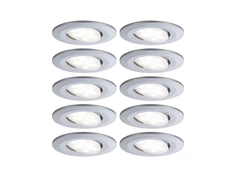 Paulmann Einbauspot LED Calla Basisset, 10 x 5.2W, 4000K, Chrom