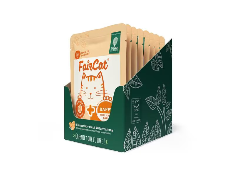 Green Petfood Nassfutter FairCat Happy, 8 x 85 g