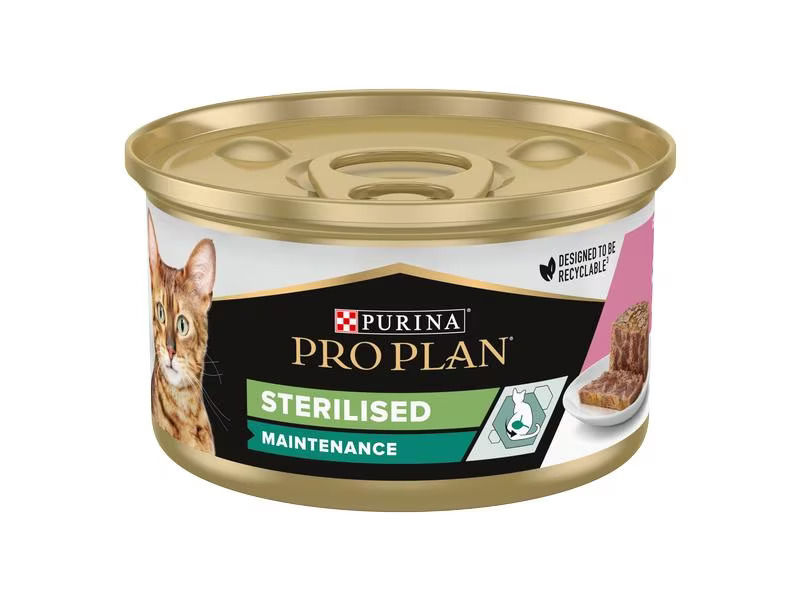 Purina Pro Plan Nassfutter Adult Sterilised Maintenance Thunfisch&amp;Lachs, 85g