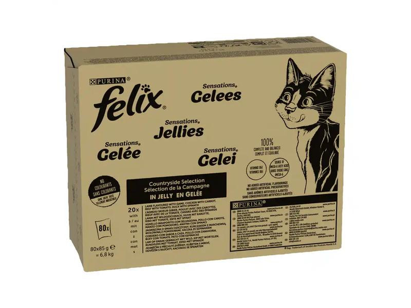 Felix Nassfutter Sensations Gelee Countryside Mix, 80 x 85 g