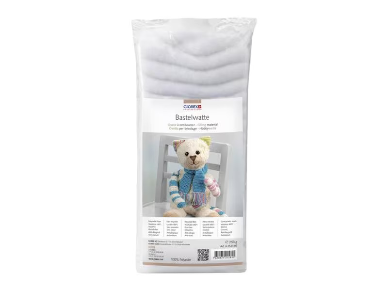 Glorex Füllwatte Weiss, 250g