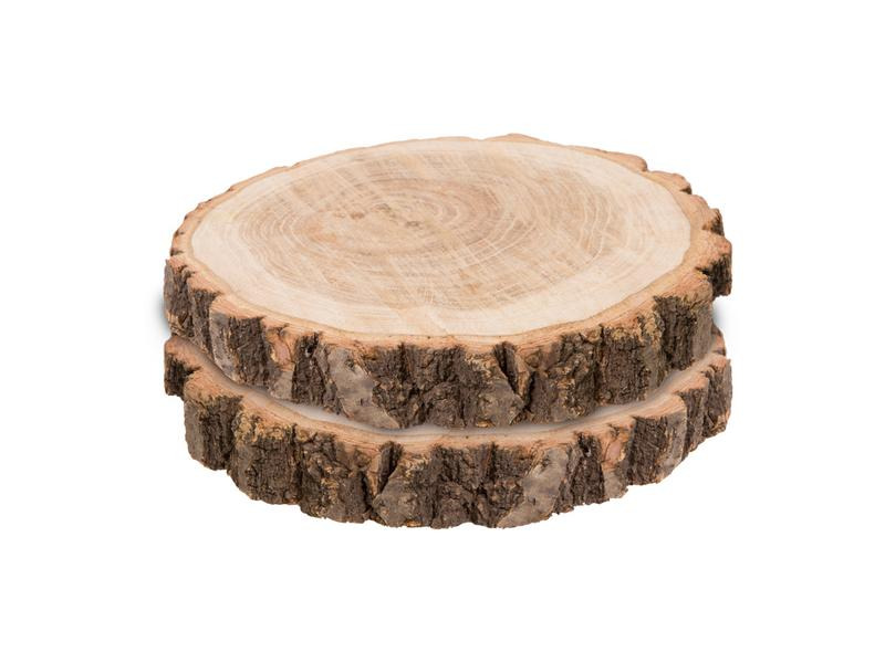 Dekomat AG Holzscheiben 2 Stück, 20 x 3 cm
