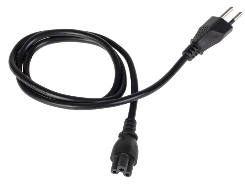 FURBER.power Netzkabel C5-T12 1.0 m Schwarz