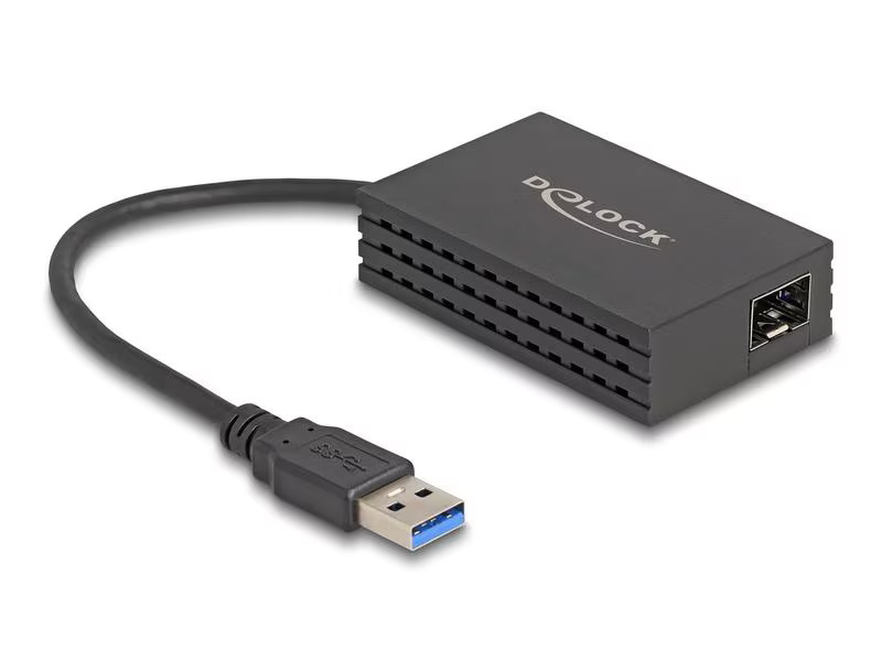 Delock Netzwerk-Adapter USB-A – SFP 1Gbps Schwarz