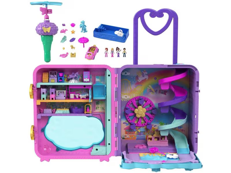 Polly Pocket Spielset Polly Pocket Urlaub im Rollkoffer Spielset