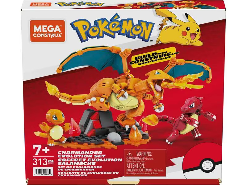 Mega Construx Pokémon Glumanda Evolution Set