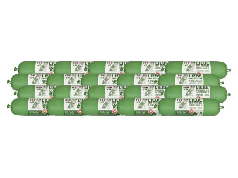 naturaDog Nassfutter Bio Poulet mit Kartoffel Terrine Multi, 20 x 400g