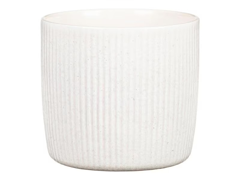 scheurich Blumentopf Perla Solido Linea 21.9 cm, Weiss