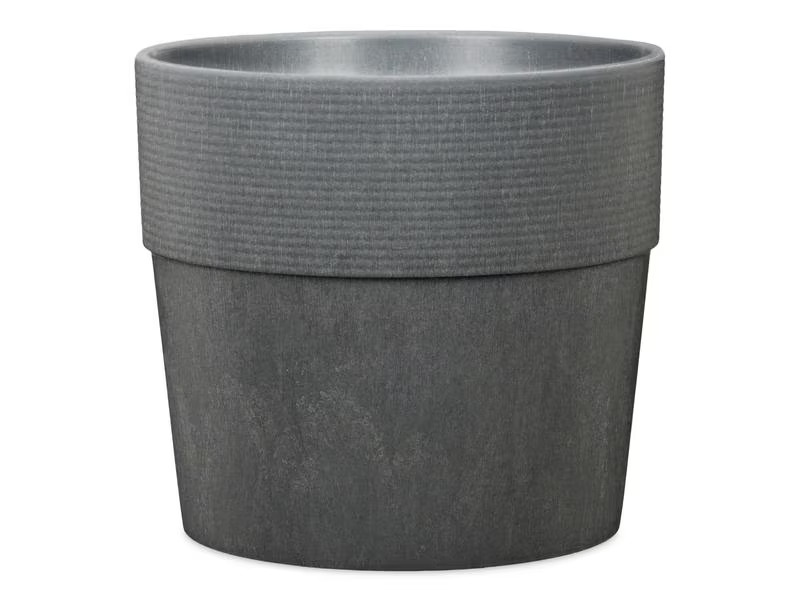 scheurich Blumentopf Groove 15.4 cm, Anthrazit
