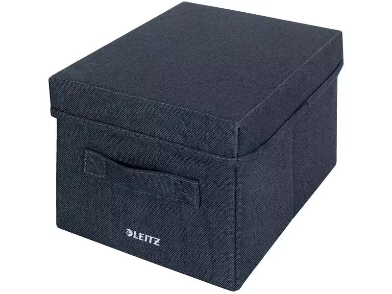 Leitz Faltbox Fabric Dunkelgrau, 2er Pack