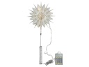 Star Trading Baumspitze Flinga, 43 cm, Weiss
