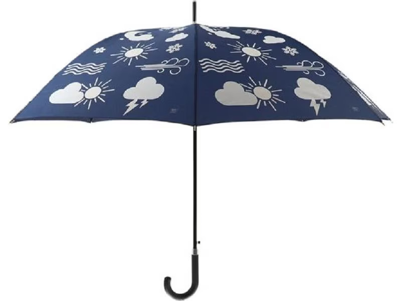 Esschert Design Regenschirm Wetter Blau
