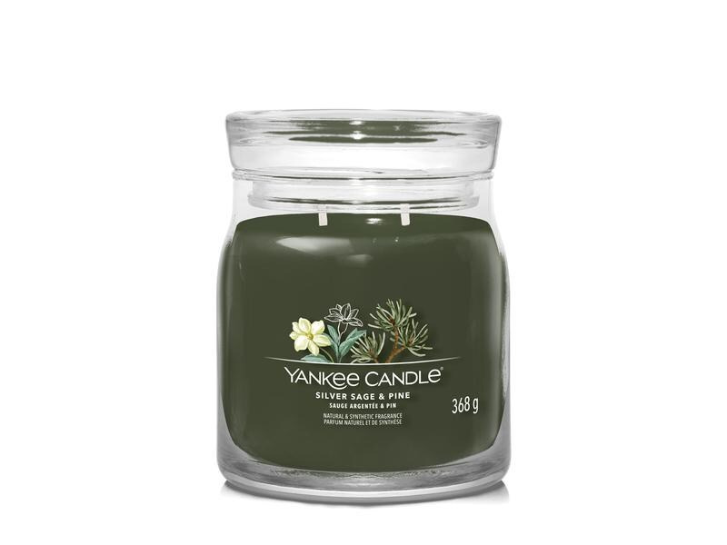 Yankee Candle Signature Duftkerze Silver Sage &amp; Pine Signature Medium Jar