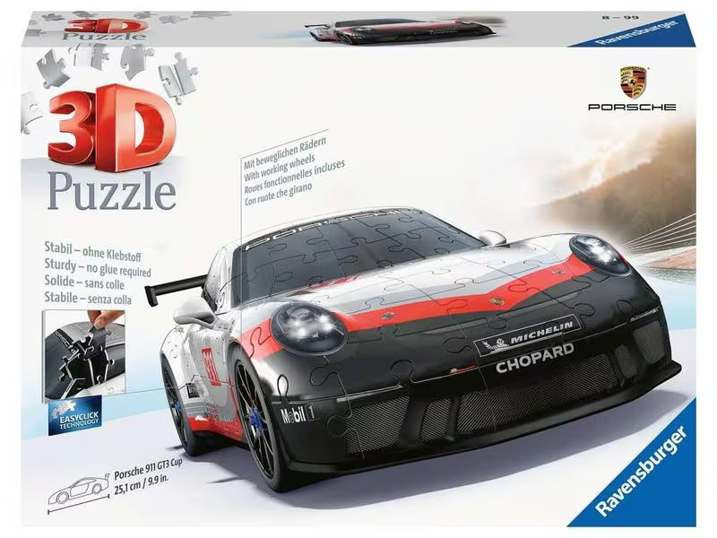 Ravensburger 3D Puzzle Porsche 911 GT3 Cup