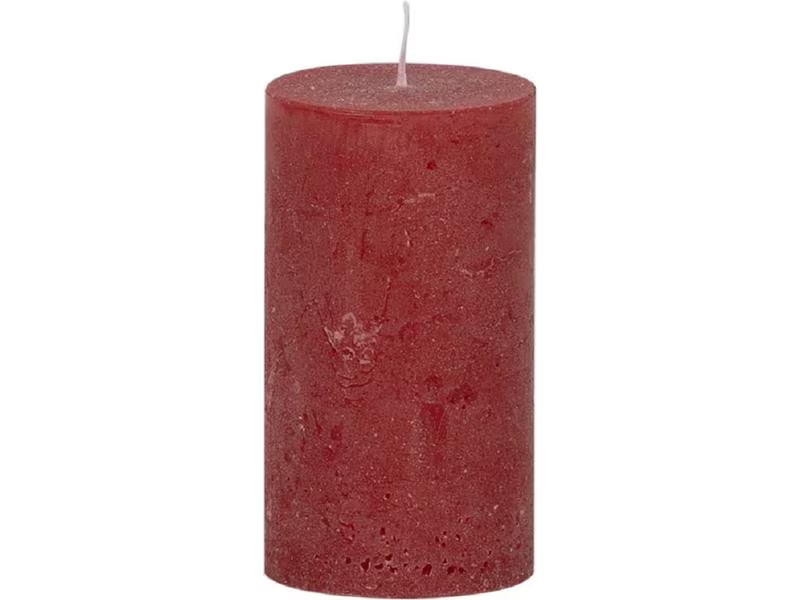 Weizenkorn Kerze Ice 9 cm x 5 cm, Kaminrot, 6 Stück