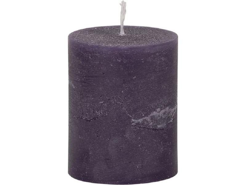 Weizenkorn Kerze Ice 10 cm x 8 cm, Violett, 4 Stück